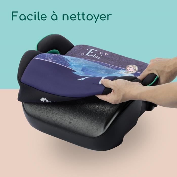 BEBECONFORT DISNEY© Siege auto réhausseur Manga i-Safe Elsa Frozen, Groupe 3, ceinturé, de 6 a 10-12 ans (36kg), Authentic