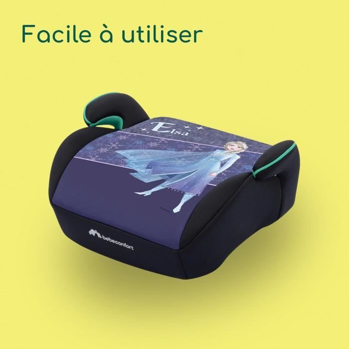 BEBECONFORT DISNEY© Siege auto réhausseur Manga i-Safe Elsa Frozen, Groupe 3, ceinturé, de 6 a 10-12 ans (36kg), Authentic