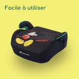 BEBECONFORT DISNEY© Siege auto réhausseur Manga i-Safe Mickey, Groupe 3, ceinturé, de 6 a 10-12 ans (36kg), Authentic