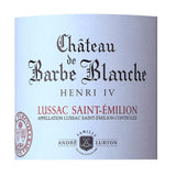 Château de Barbe Blanche Cuvée Henri IV 2022 Lussac Saint-Emilion - Vin Rouge de Bordeaux