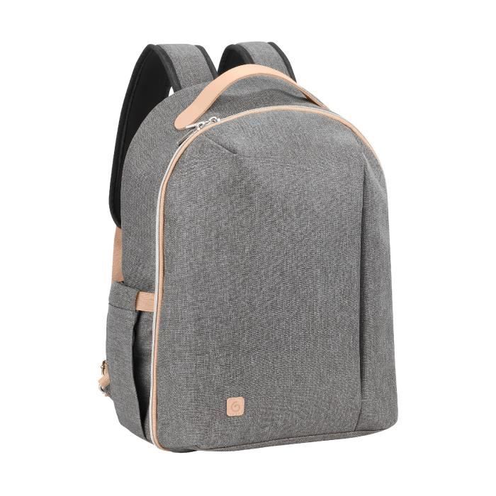 Babymoov Le Pyla changing backpack, with large insulated pocket - Changing mat included - Smokey