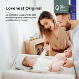 BABYMOOV Support de tete morphologique pour bÈbÈ Lovenest Original, coton bio certifiÈ oeko-Tex, lavable en machine, smokey