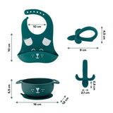 Babymoov Coffret repas 6-12 mois 3 pieces, FIRST'ISY Chien Bleu