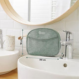 Babymoov Trousse de Soin Bébé - Des la naissance - En Tissu Recyclé Certifié GRS -10 Accessoires, Matcha