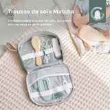 Babymoov Trousse de Soin BÈbÈ - Des la naissance - En Tissu RecyclÈ CertifiÈ GRS -10 Accessoires, Matcha