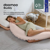 doomoo Coussin de MaternitÈ et Coussin d'Allaitement Buddy, Ultra Confort, CertifiÈ oeko-Tex, Cloudy Pink