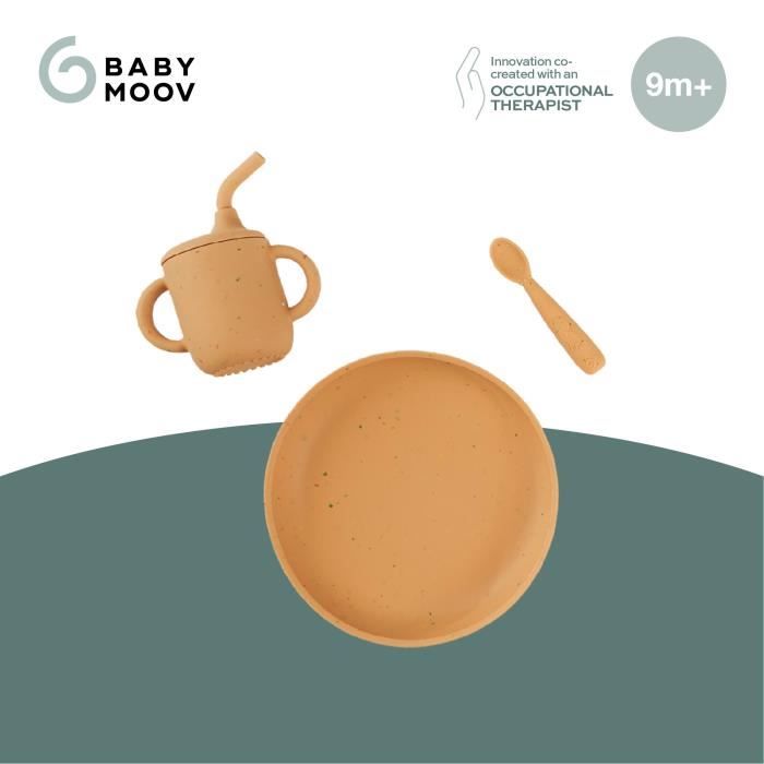 Babymoov - Coffret Repas Bébé Comme Un Grand - Des 9 Mois - Développé avec Ergothérapeute - Silicone - Little Arty