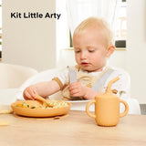 Babymoov - Coffret Repas Bébé Comme Un Grand - Des 9 Mois - Développé avec Ergothérapeute - Silicone - Little Arty