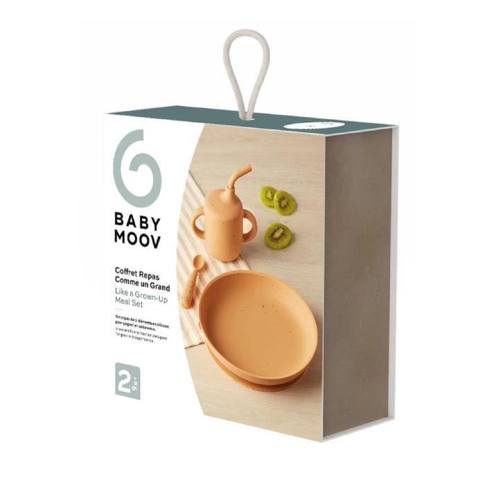 Babymoov - Coffret Repas Bébé Comme Un Grand - Des 9 Mois - Développé avec Ergothérapeute - Silicone - Little Arty