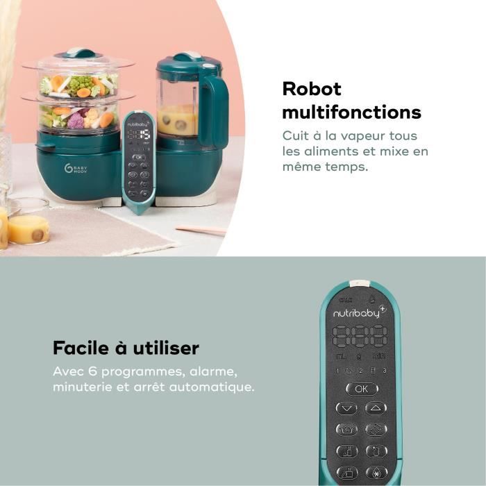 Robot prÈparation bÈbÈ Babymoov Nutribaby + Opal Green