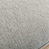 GRETA Lot de 2 chaises mÈdaillon - Pied bois - Tissu Gris - L 49 x P 56 x H 96 cm