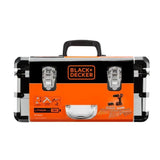 Kit perceuse a percussion sans fil - 18V - BLACK+DECKER - BDC718AS2F-QW - 2 batteries - chargeur - malette + 80 accessoires