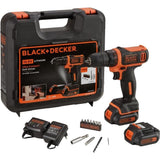 Kit visseuse sans fil - 12V - BLACK+DECKER - BDCDD12KB-QW - 2 batteries - chargeur - coffret