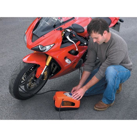 Gonfleur compresseur filaire - BLACK&DECKER - ASI300-QS - 11 bars/160 PSI