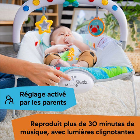 BABY EINSTEIN Transat bébé Neptune - Ocean Explorers, 15 mélodies, lumieres, vibrations