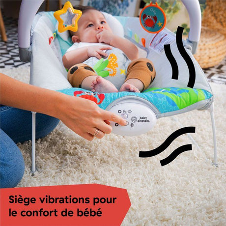 BABY EINSTEIN Transat bébé Neptune - Ocean Explorers, 15 mélodies, lumieres, vibrations