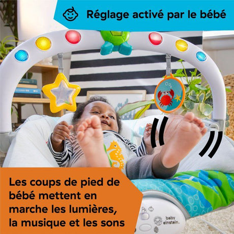 BABY EINSTEIN Transat bébé Neptune - Ocean Explorers, 15 mélodies, lumieres, vibrations