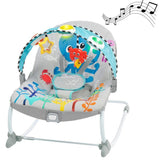 BABY EINSTEIN Transat bébé évolutif Octopus jusqu'a 18kg-cadeau bébé, Position fixe ou a bascule, Musique et Lumiere