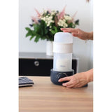 BÉABA - Chauffe Biberon/Petits Pots - Stérilisateur Biberon - Chauffe Lait Maternel - Vapeur douce - Baby Milk Second - Night blue