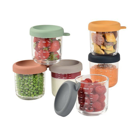 BEABA Coffret 6 portions verre 250ml Sunrise