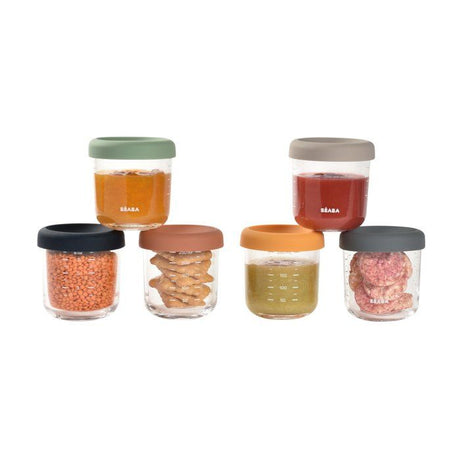 BEABA Coffret 6 portions verre 250ml Sunrise