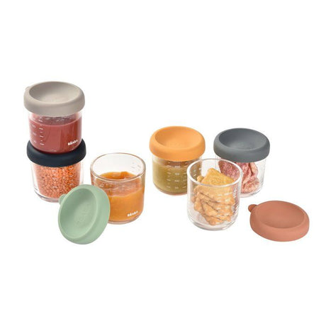 BEABA Coffret 6 portions verre 250ml Sunrise