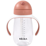 Tasse avec paille - BEABA - 300 ml - Terracotta