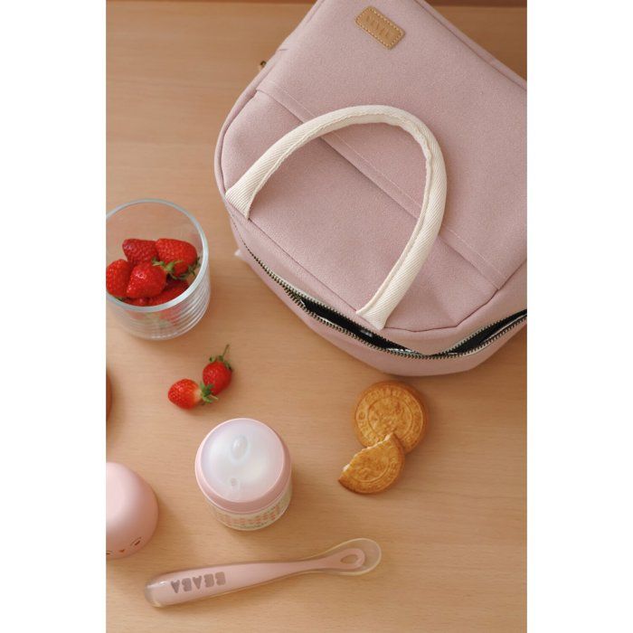 Sac repas isotherme Rose poudré