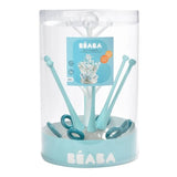 BÉABA, Egoutte-biberons Arbre, Grande capacité 6 biberons et accessoires, Bac de récupération d'eau amovible, Design astucieux, Bleu