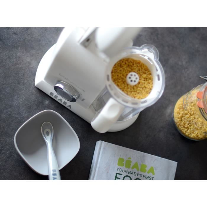 BÉABA - Babycook Solo - Robot Bébé 4 en 1 Mixeur-Cuiseur - Cuisson Vapeur - Blanc