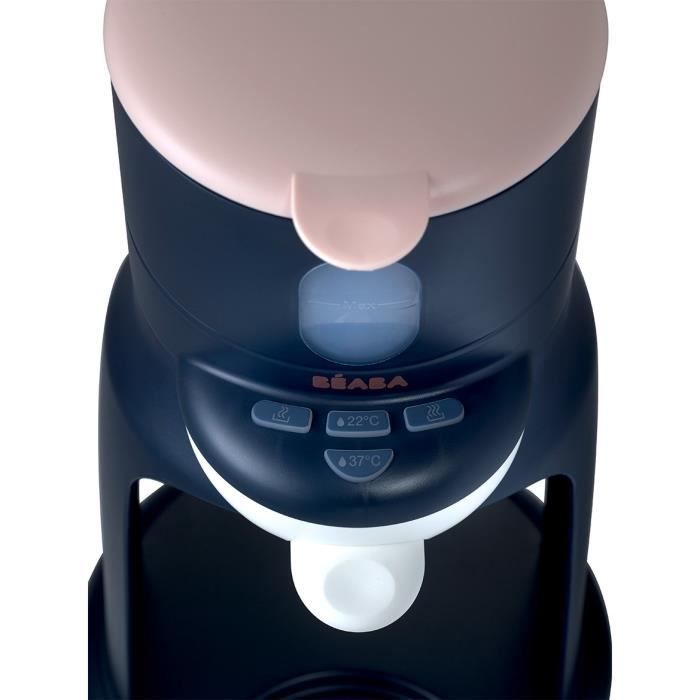 BÉABA - Bib'Expresso - Préparateur-Chauffe Biberon/Petits pots - Température Exacte - Instantané - Bain Marie - Bleu Nuit