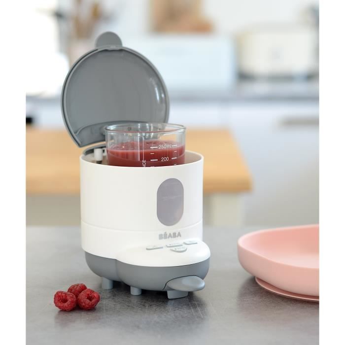 BÉABA - Bib'Expresso - Préparateur-Chauffe Biberon/Petits pots - Température Exacte - Instantané - Bain Marie - Blanc