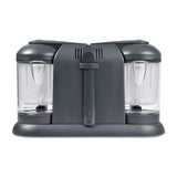 BÉABA - Babycook Duo - Robot Bébé 4 en 1 Mixeur-Cuiseur - Cuisson Vapeur rapide - Contenance XXL 2200 ml - Dark Grey