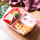 BEABA, Set Repas Bébé, Avec Ventouse, Anti dérapant, Assiette Silicone Compartimentée + Cuillere, Sain et Durable, Rose