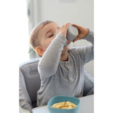 BEABA, Coffret repas Silicone Bébé, Avec Ventouse, Anti-dérapant, 4 Pieces, Assiette + Bol+ Verre + Cuillere, Jungle