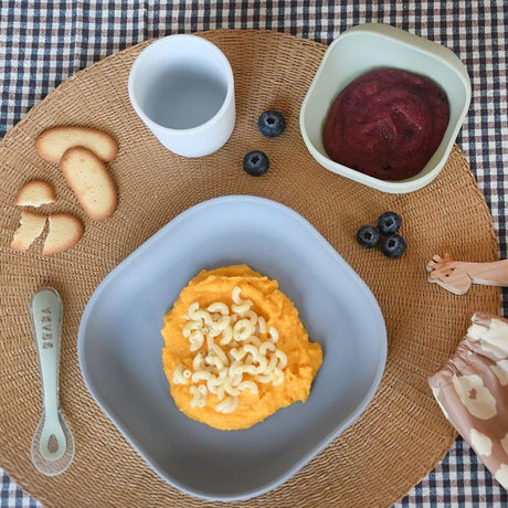 Coffret repas - BEABA - 4 pieces - En silicone - Galet