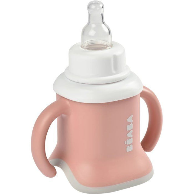 Tasse 3-en-1 - BEABA - Evoluclip - Vieux rose