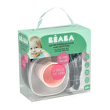Coffret Repas Silicone - BEABA - Night Blue - Assiette, Bol, Verre, Cuillere - Bébé 4 mois