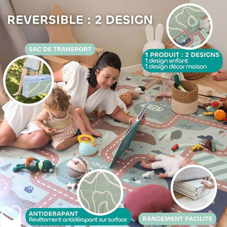 Tapis de motricité XXL - BEABA - Play Life - Landform