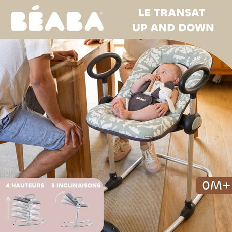 Transat - BEABA - Up & Down I - Réglable en hauteur - Playprint Nature