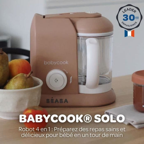 BÉABA - Babycook Solo - Robot Bébé 4 en 1 Mixeur-Cuiseur - Cuisson Vapeur - Pralin