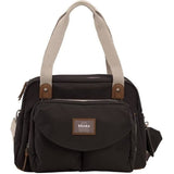 BEABA, Sac a langer Genéve II, Modulable, Grande contenance, Rangements multiples, Pochette avant amovible, Noir