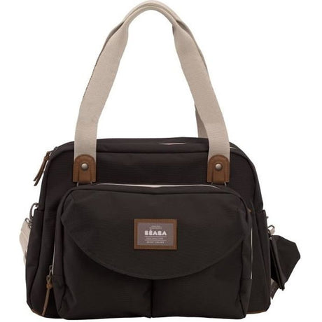 BEABA, Sac a langer Genéve II, Modulable, Grande contenance, Rangements multiples, Pochette avant amovible, Noir