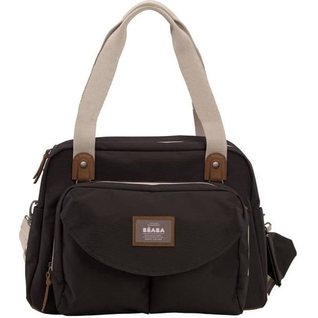 BEABA, Sac a langer Genéve II, Modulable, Grande contenance, Rangements multiples, Pochette avant amovible, Noir