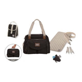 BEABA, Sac a langer Genéve II, Modulable, Grande contenance, Rangements multiples, Pochette avant amovible, Noir