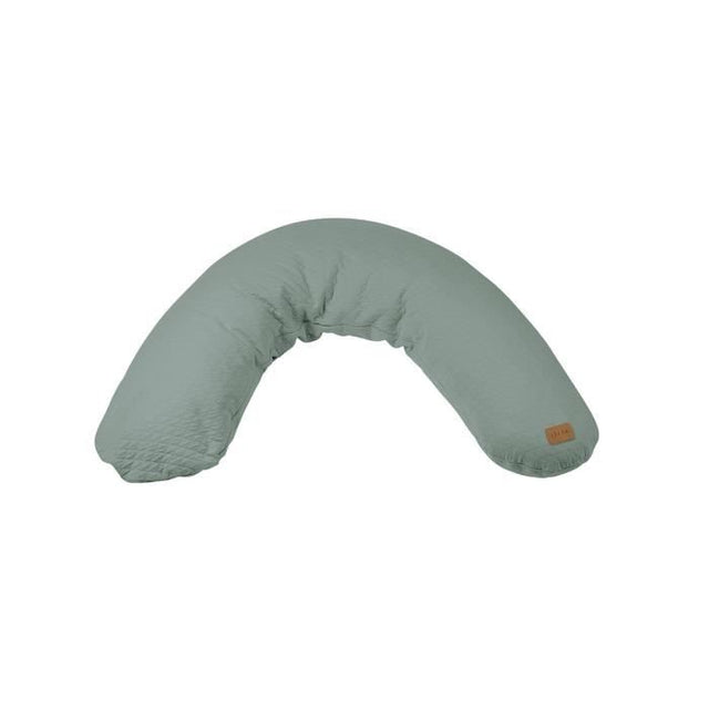 BÉABA - Big Flopsy™ - Coussin de grossesse et d'allaitement - Fleur de coton - 180 cm - Vert Sauge