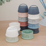 Boîte doseuse BEABA - 4 compartiments - mineral grey / blue