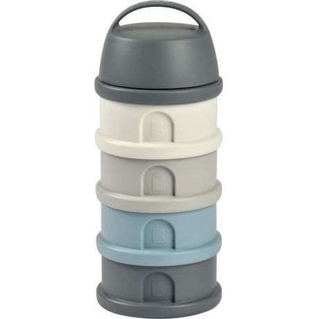 Boîte doseuse BEABA - 4 compartiments - mineral grey / blue