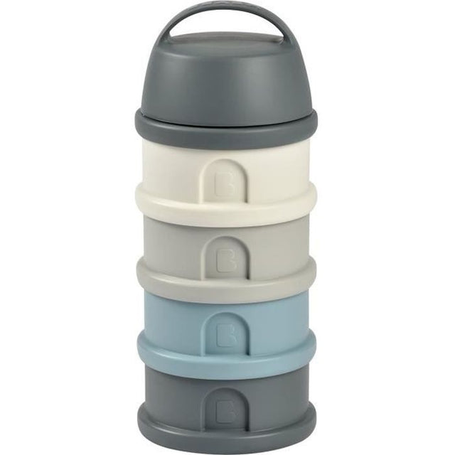 Boîte doseuse BEABA - 4 compartiments - mineral grey / blue