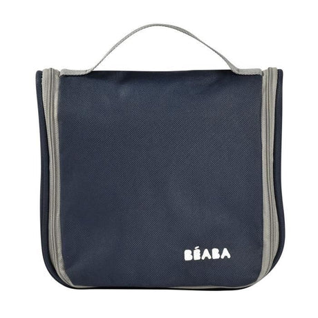 BÉABA - Trousse de Toilette Bébé - 9 Accessoires - Thermometre Bain et Digital - Anneau Dentition - Masseur de Gencives - Night Blue